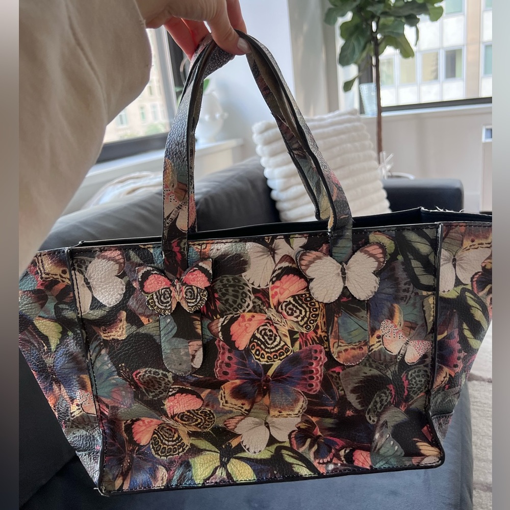 Valentino Butterfly Camouflage tote bag